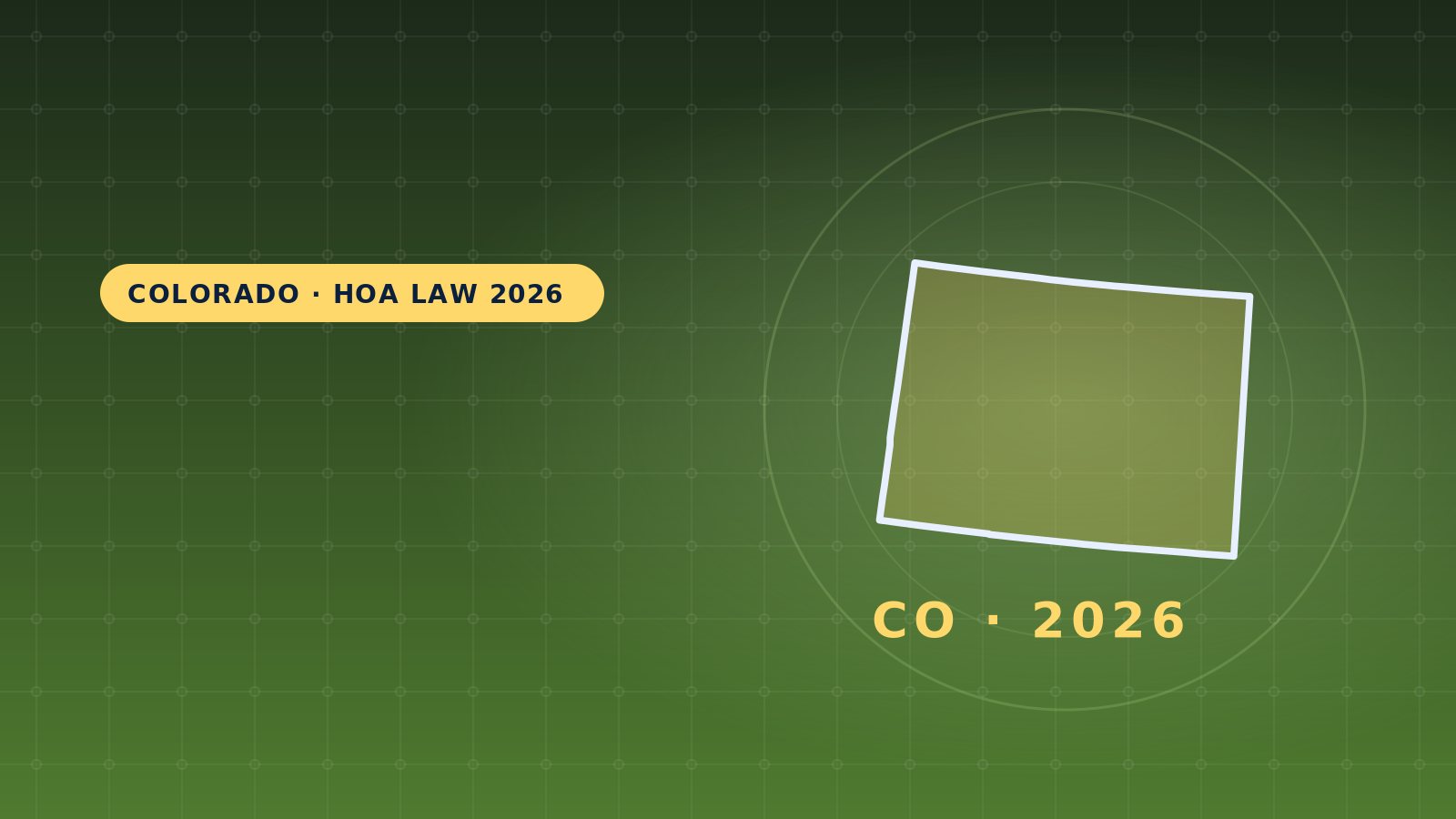 Colorado HOA Laws 2026: Guide for Boards & Owners
