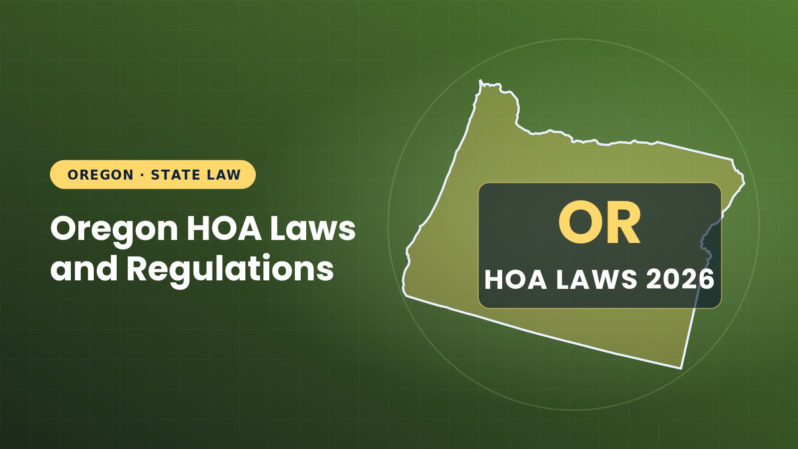 Oregon HOA Laws and Regulations: Guide (2026)